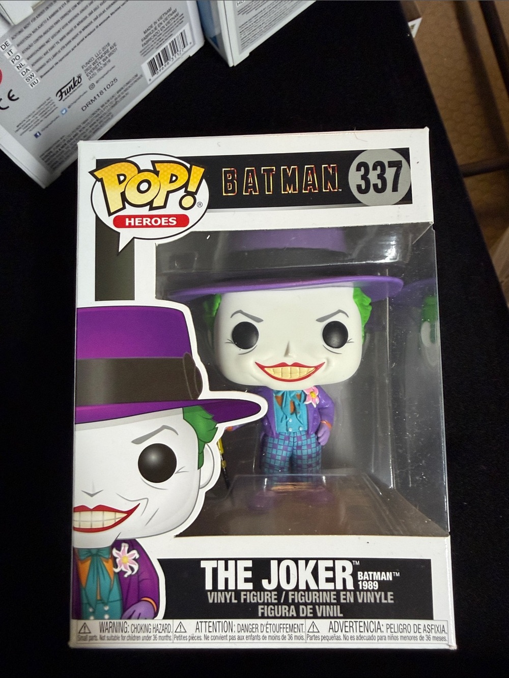 Funko Joker Vinyl Figure in Purple Suit with Green Hair